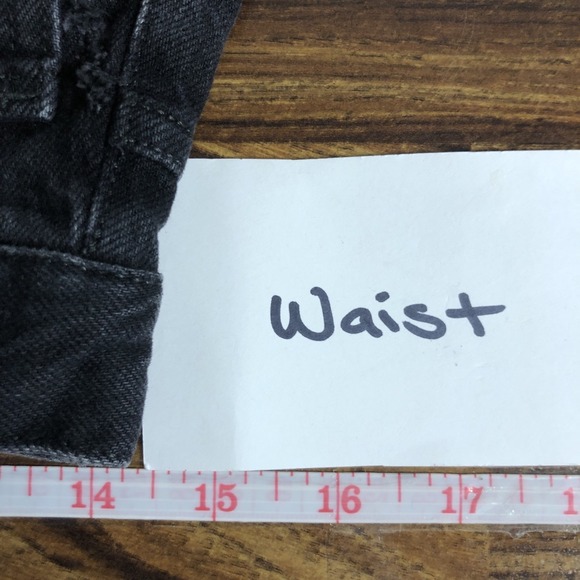 We the Free Bren Boyfriend Jean Size 25 Black Grunge Goth Indie Sleeze - Picture 13 of 16